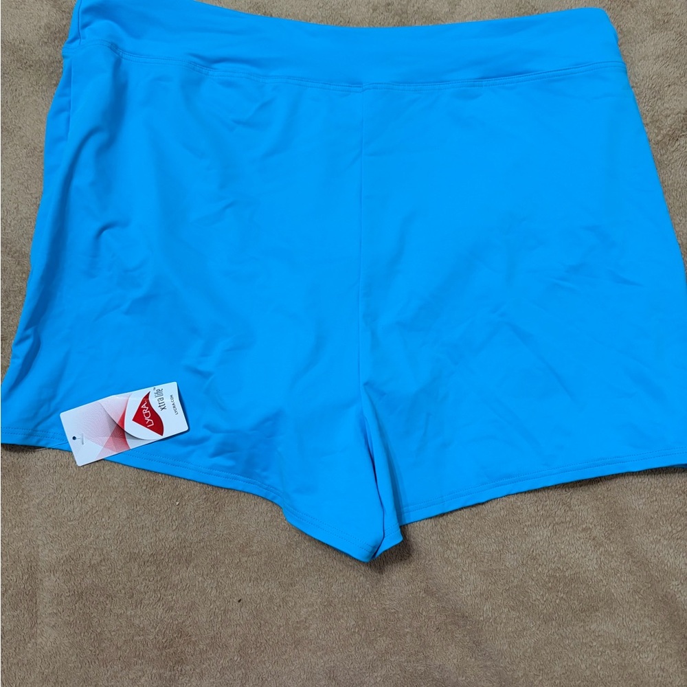 Lands' End Never Worn Swim Shorts- Blue - Size 16